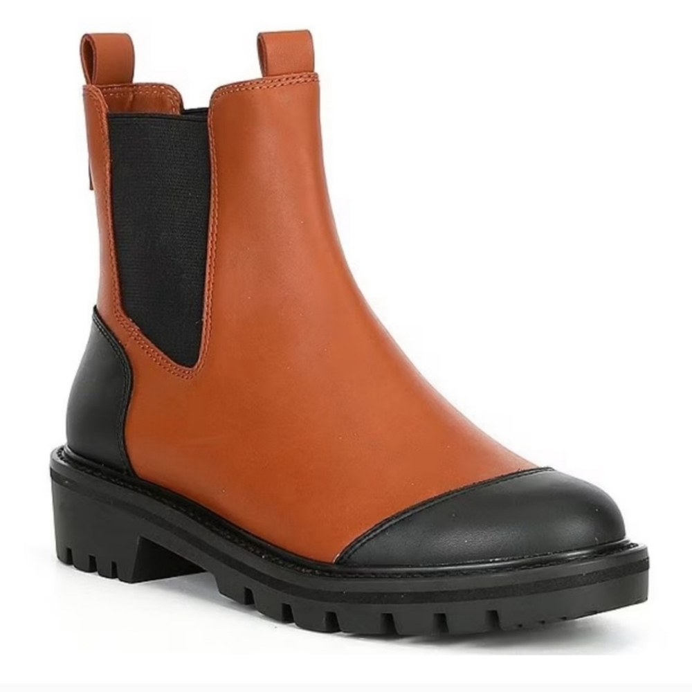 Antonio Melani Dalton Gore Detailed Weather Resistant Leather Lug Sole B…